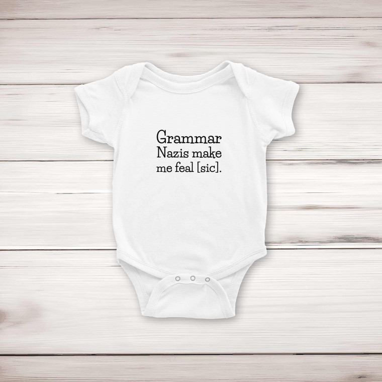 Grammar Nazis - Novelty Babygrows & Sleepsuits - Slightly Disturbed - Image 1 of 4
