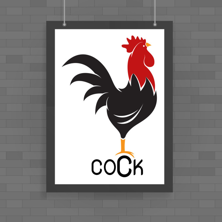 Cock - Rude Posters - Slightly Disturbed - Image 1 of 1