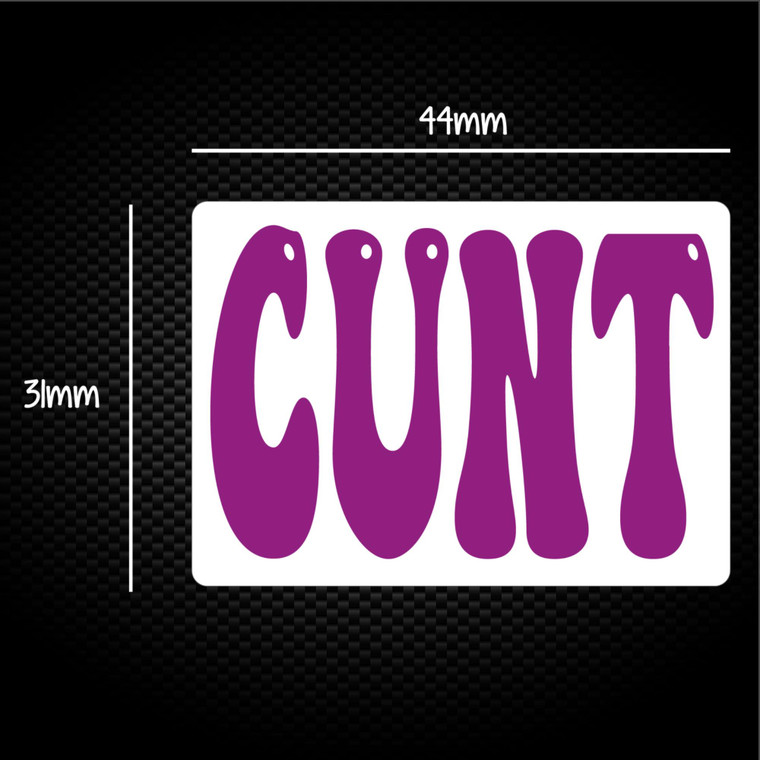 Purple Cunt - Rude Sticker Packs - Slightly Disturbed - Image 1 of 1