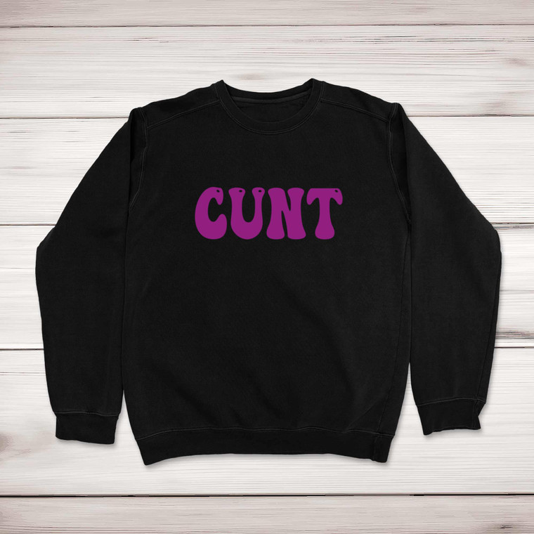 Purple Cunt - Rude Sweatshirts - Slightly Disturbed - Image 1 of 1