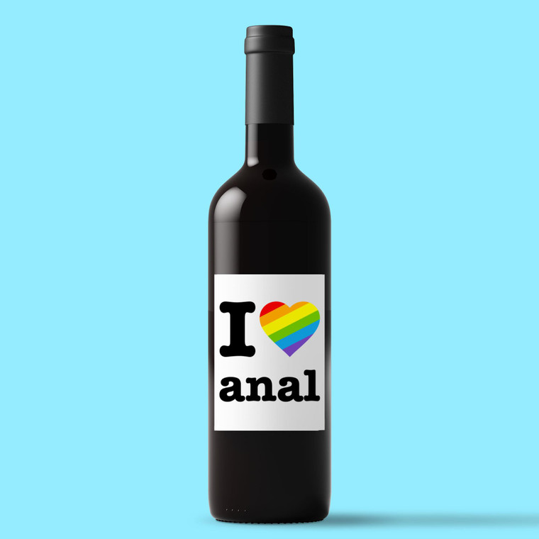 I Love Anal Pride - Rude Wine/Beer Labels - Slightly Disturbed - Image 1 of 1