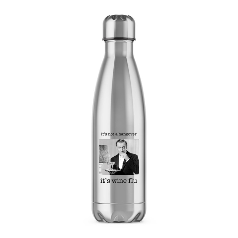 It's Wine Flu - Man - Novelty Water Bottles - Slightly Disturbed - Image 1 of 6