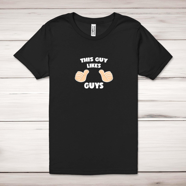 This Guy Likes Guys - Rude Adult T-Shirts - Slightly Disturbed - Image 1 of 12
