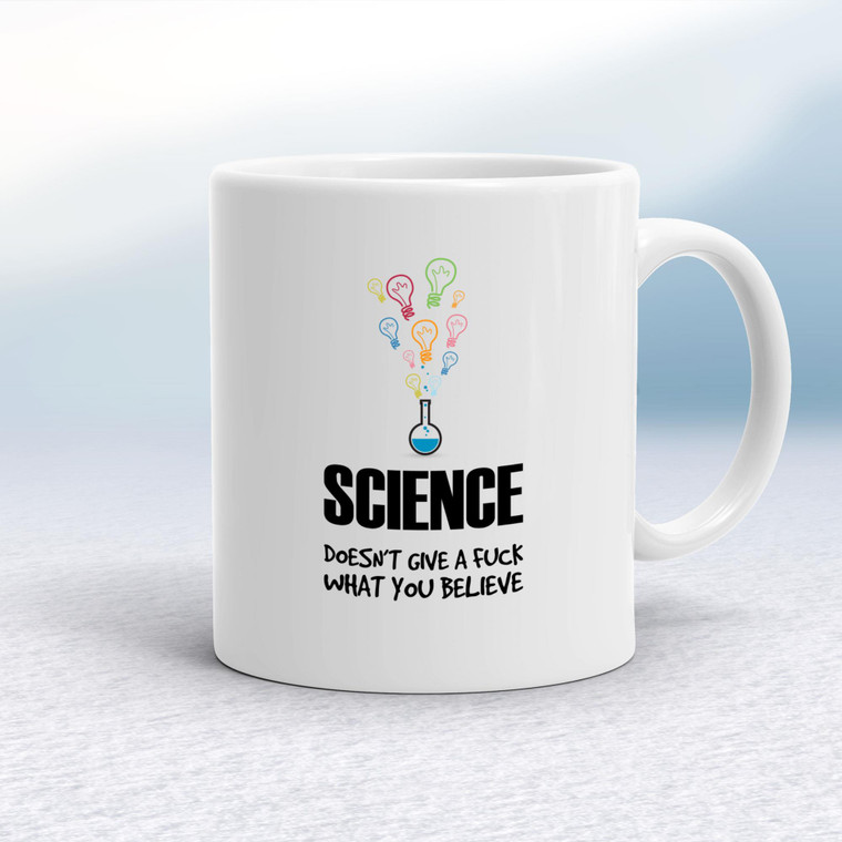 Science Doesn't Give A Fuck - Rude Mugs - Slightly Disturbed - Image 1 of 16