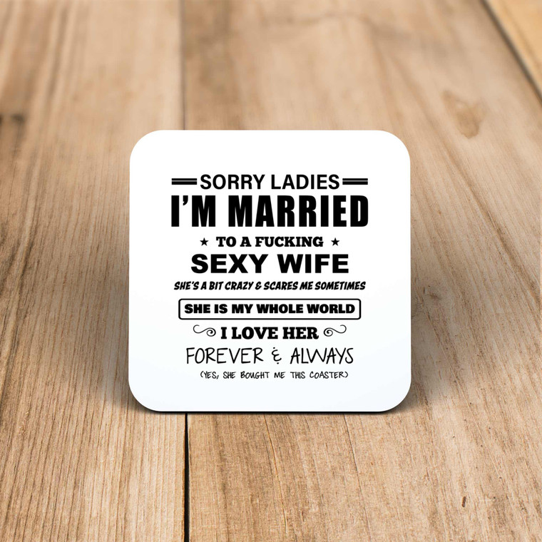Sorry Ladies - Rude Coaster - Slightly Disturbed - Image 1 of 1