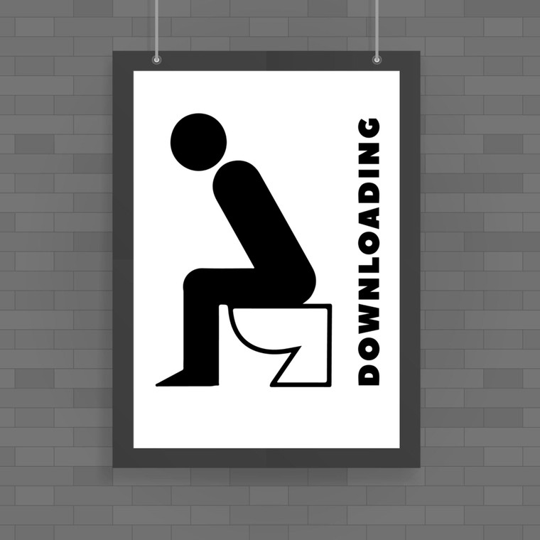 Downloading - Novelty Posters - Slightly Disturbed - Image 1 of 1