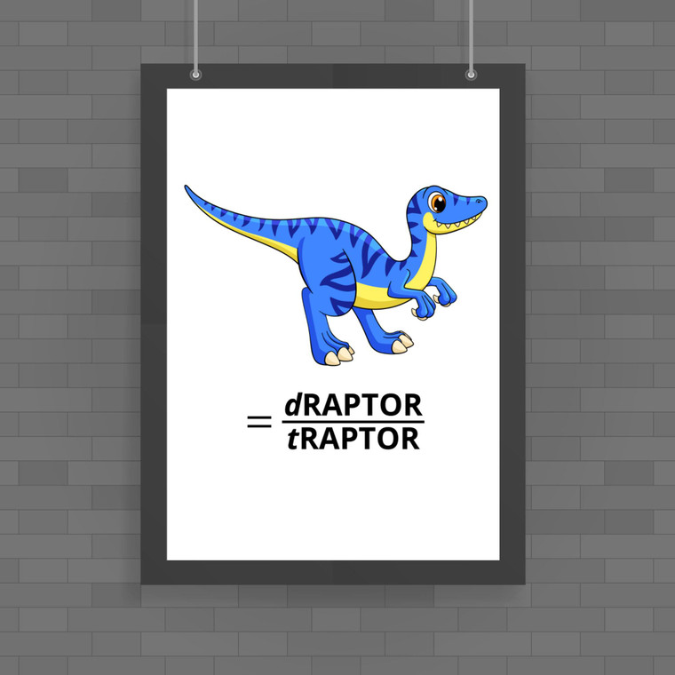 Velociraptor - Geeky Posters - Slightly Disturbed - Image 1 of 1