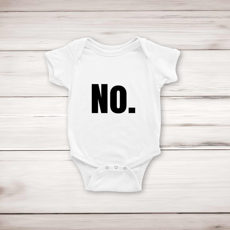 No - Novelty Babygrows & Sleepsuits - Slightly Disturbed - Image 1 of 4