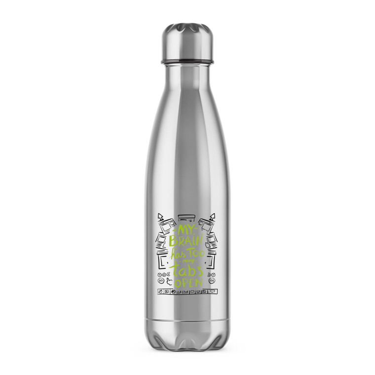 Too Many Tabs - Novelty Water Bottles - Slightly Disturbed - Image 1 of 2