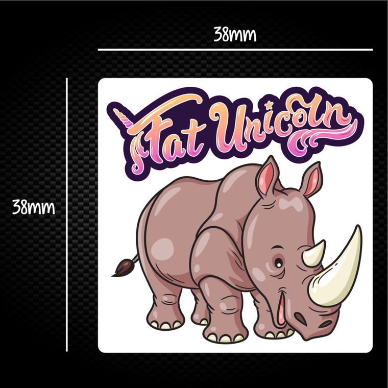 Fat Unicorn - Novelty Sticker Packs - Slightly Disturbed - Image 1 of 1