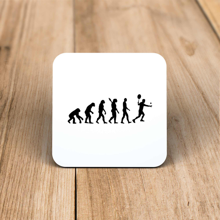 Evolution Of A Tennis Player - Novelty Coaster - Slightly Disturbed - Image 1 of 1