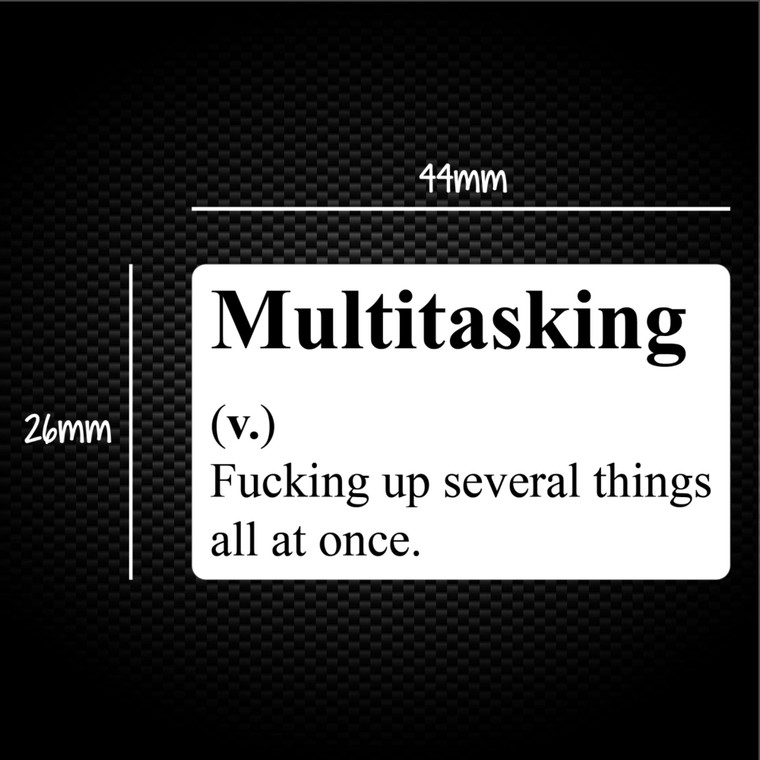 Multitasking - Rude Sticker Packs - Slightly Disturbed - Image 1 of 1