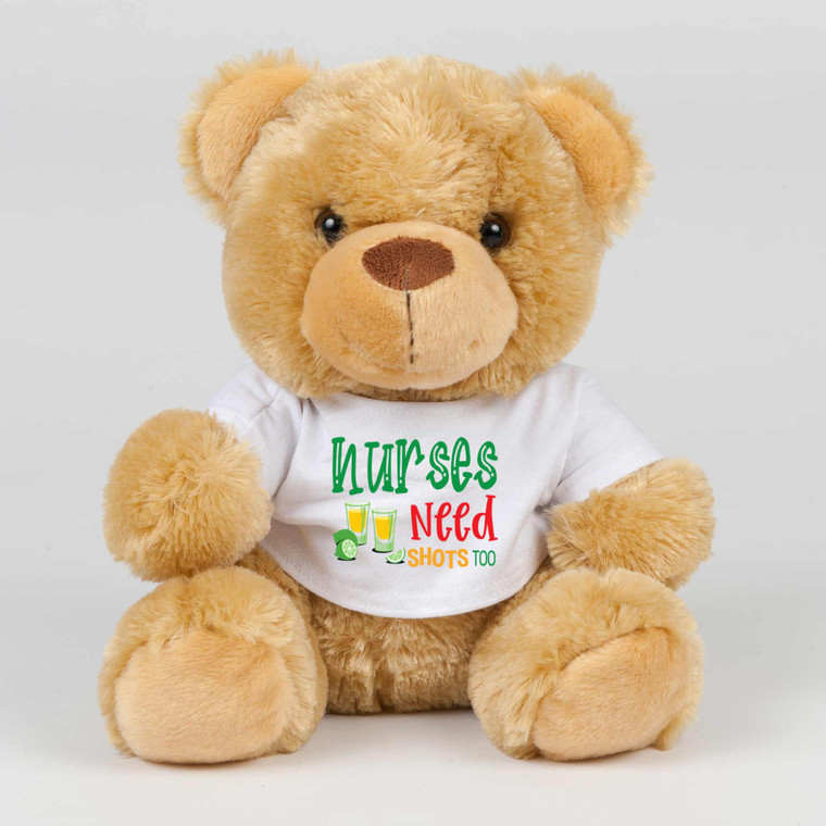 Nurses Need Shots Too - Novelty Swear Bear - Slightly Disturbed - Image 1 of 2