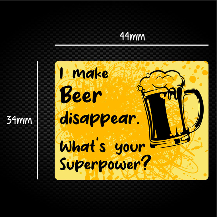 I Make Beer Disappear - Novelty Sticker Packs - Slightly Disturbed - Image 1 of 1