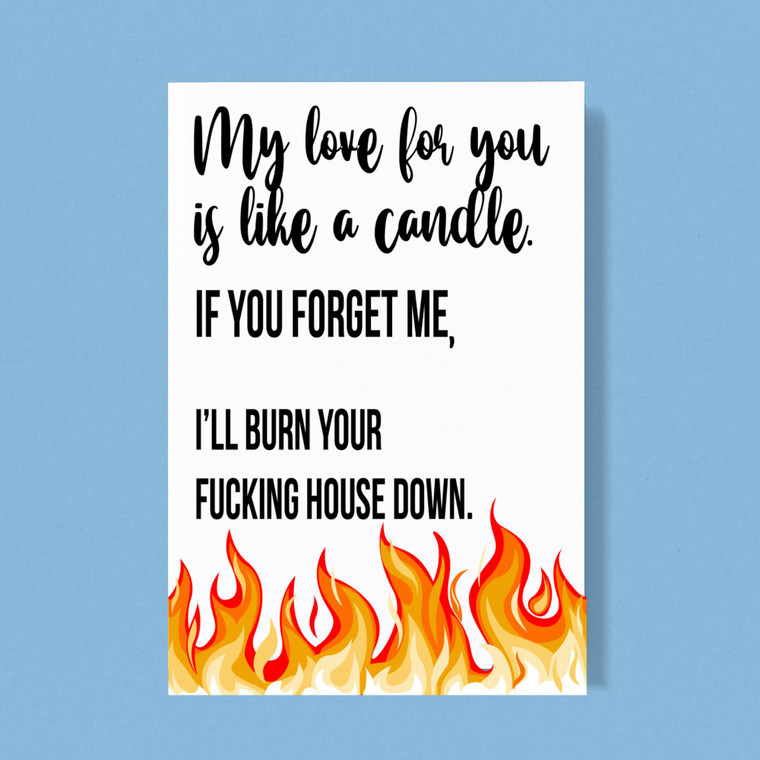 My Love For You - Rude Greeting Cards - Slightly Disturbed - Image 1 of 1