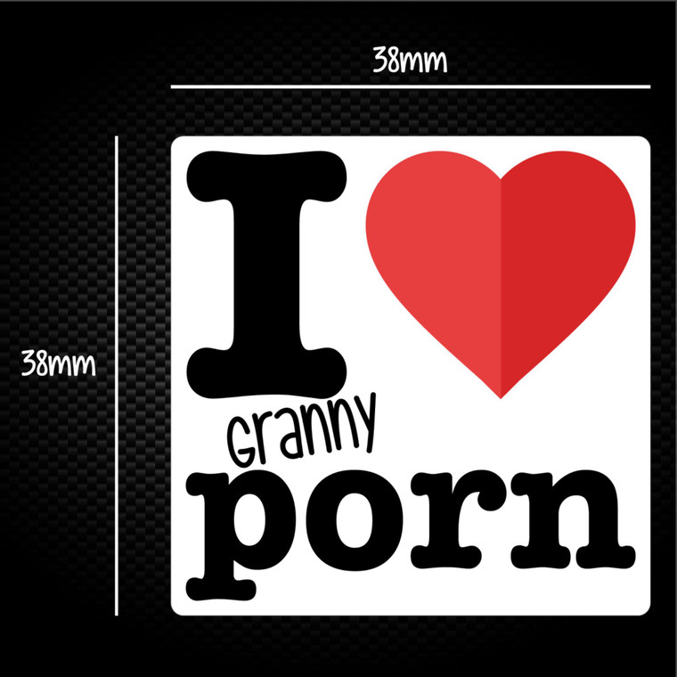 I Love Granny Porn - Rude Sticker Packs - Slightly Disturbed - Image 1 of 1