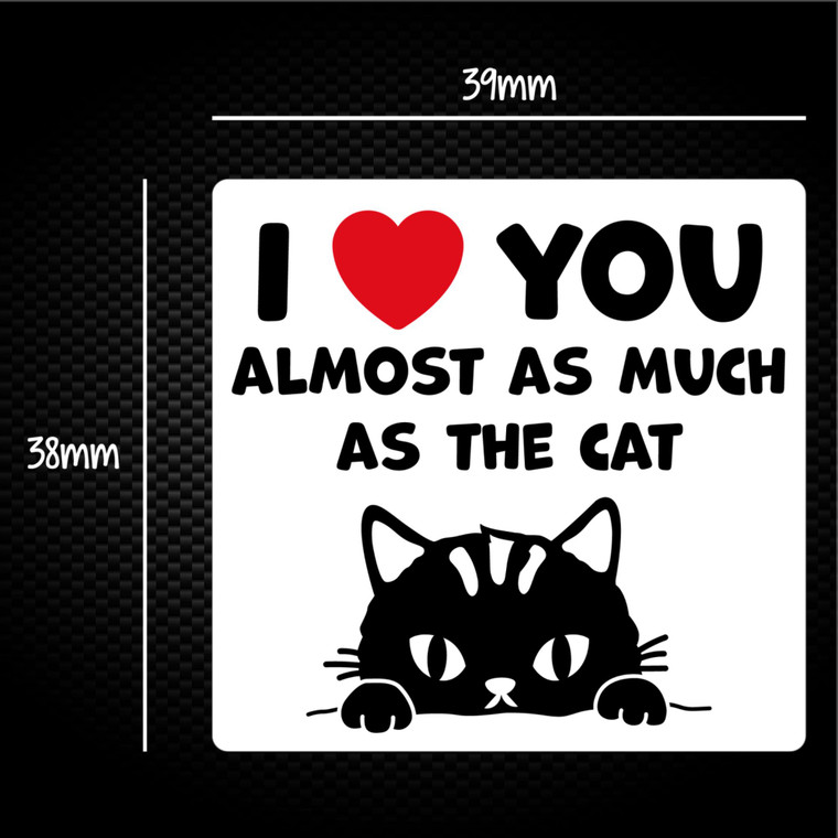 Almost As Much As The Cat - Rude Sticker Packs - Slightly Disturbed - Image 1 of 1