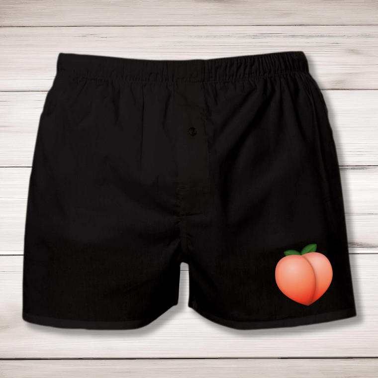 Peach Emoji - Rude Men's Underwear - Slightly Disturbed - Image 1 of 2