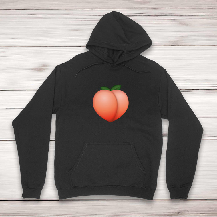 Peach Emoji - Rude Hoodies - Slightly Disturbed - Image 1 of 2