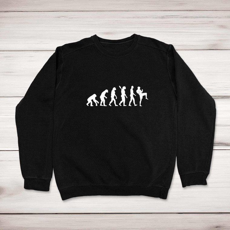 Evolution Of A MMA Fighter - Novelty Sweatshirts - Slightly Disturbed - Image 1 of 2