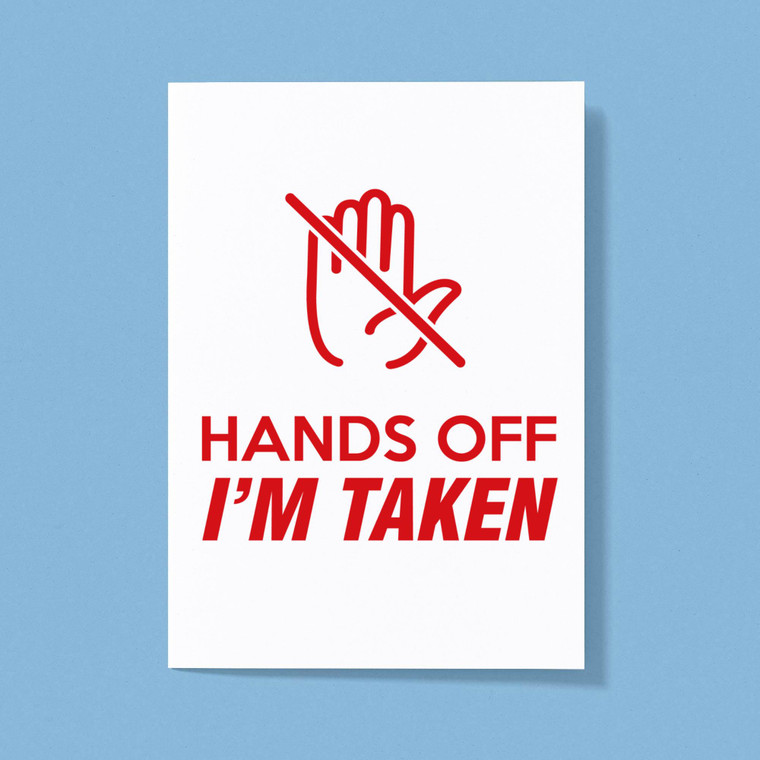 Hands Off - Novelty Greeting Cards - Slightly Disturbed - Image 1 of 1