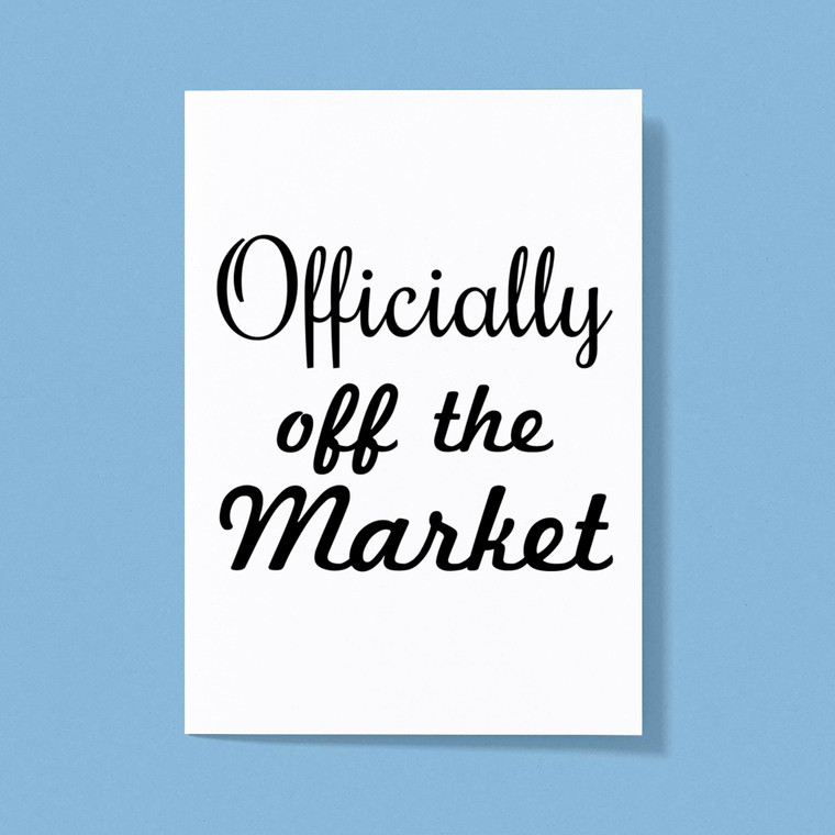 Off The Market - Novelty Greeting Cards - Slightly Disturbed - Image 1 of 1