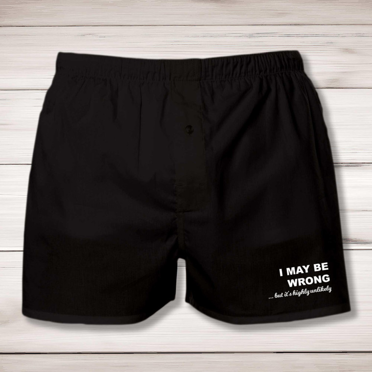 I May Be Wrong - Novelty Men's Underwear - Slightly Disturbed - Image 1 of 2