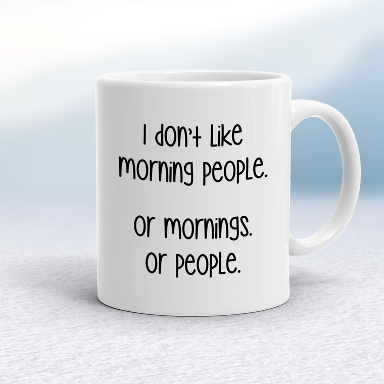 Morning People - Novelty Mugs - Slightly Disturbed - Image 1 of 16