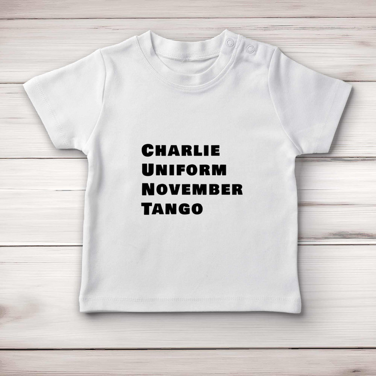 Charlie Uniform - Rude Baby T-Shirts - Slightly Disturbed - Image 1 of 4