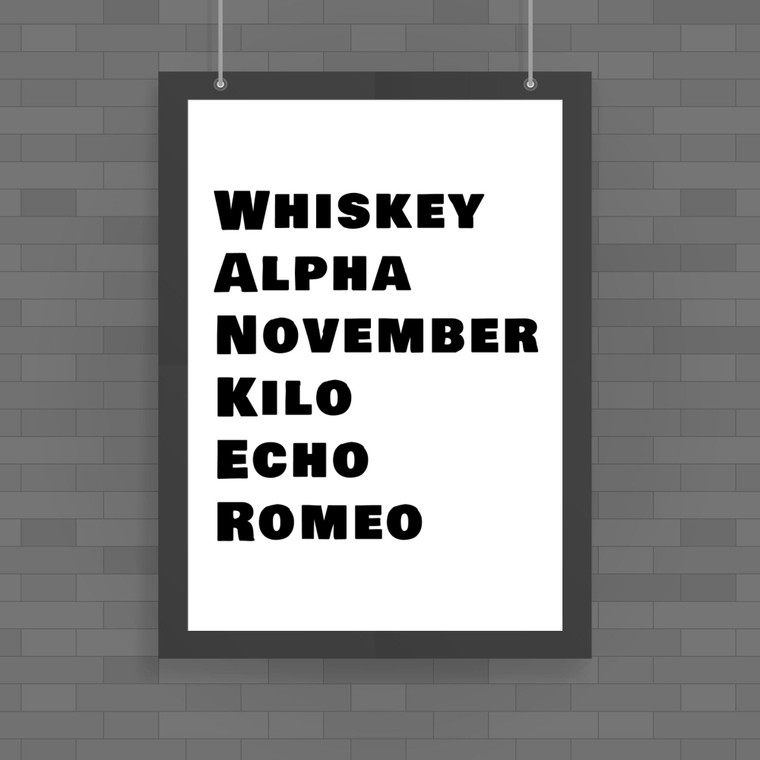 Whiskey Alpha - Rude Posters - Slightly Disturbed - Image 1 of 1
