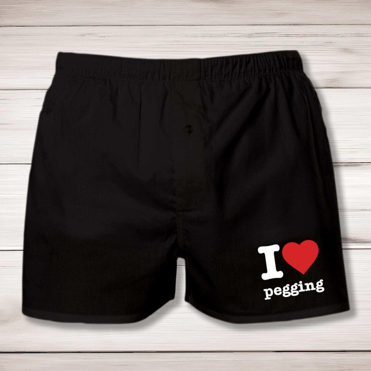 I Love Pegging - Rude Men's Underwear - Slightly Disturbed - Image 1 of 2