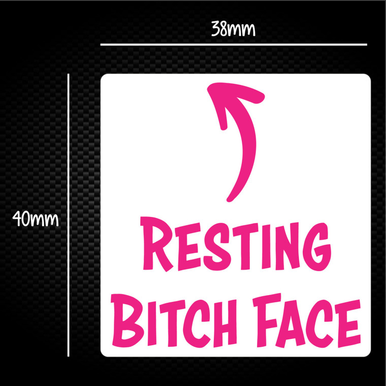 Resting Bitch Face - Rude Sticker Packs - Slightly Disturbed - Image 1 of 1