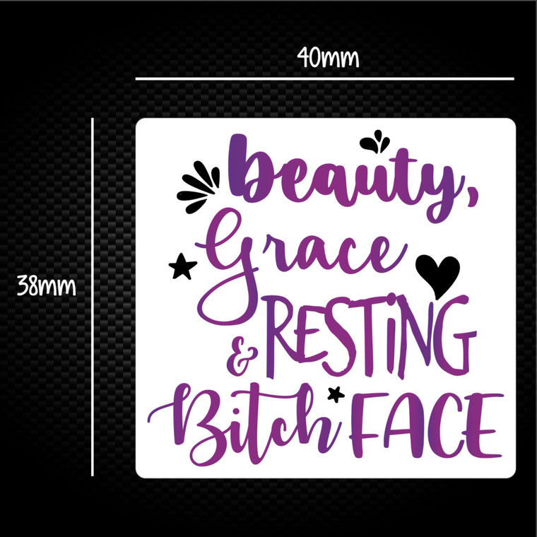 Beauty and Grace - Rude Sticker Packs - Slightly Disturbed - Image 1 of 1