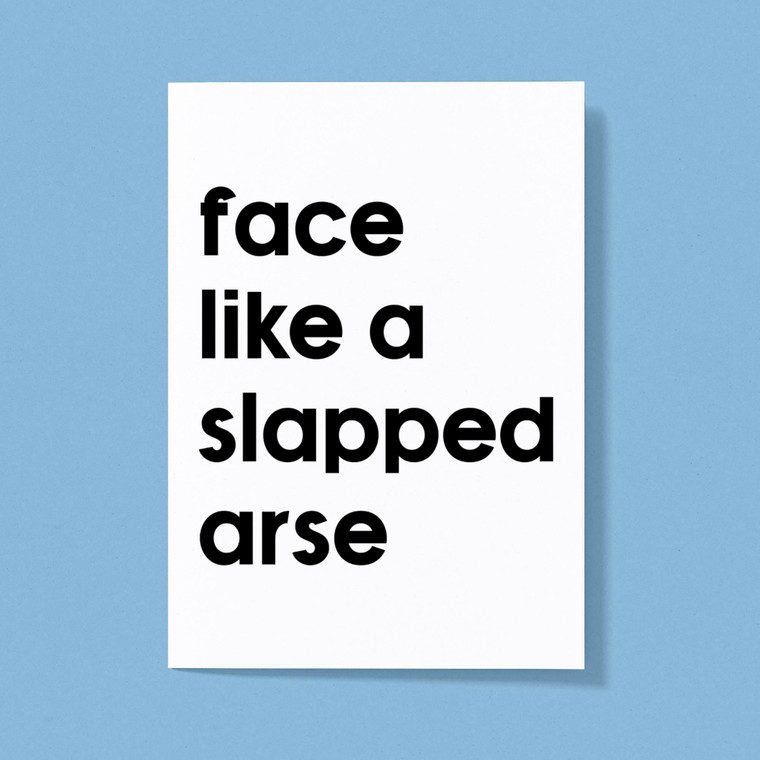 Slapped Arse - Rude Greeting Cards - Slightly Disturbed - Image 1 of 1