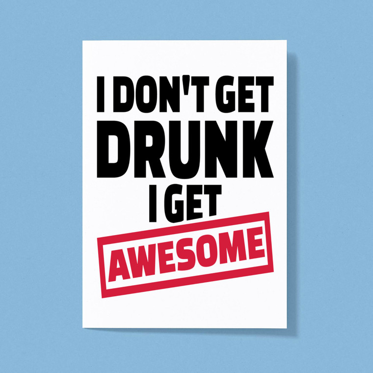 I Get Awesome - Novelty Greeting Cards - Slightly Disturbed - Image 1 of 1