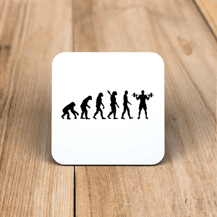 Evolution Of A Body Pumper - Novelty Coaster - Slightly Disturbed - Image 1 of 2
