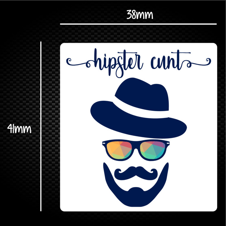 Hipster Cunt - Rude Sticker Packs - Slightly Disturbed - Image 1 of 1