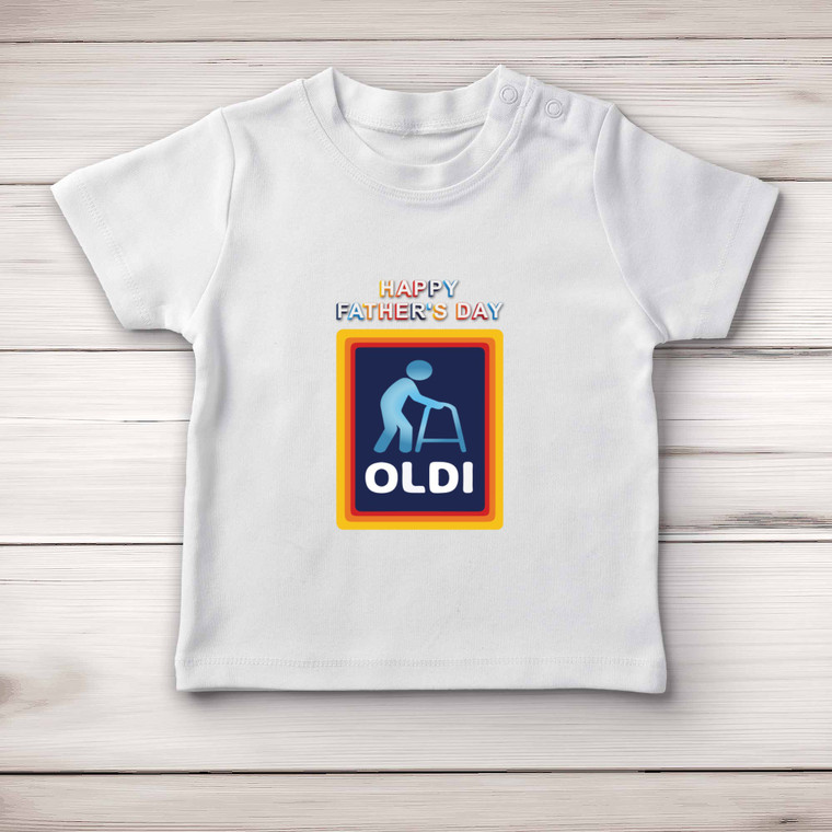 Father's Day Oldi - Rude Baby T-Shirts - Slightly Disturbed - Image 1 of 4