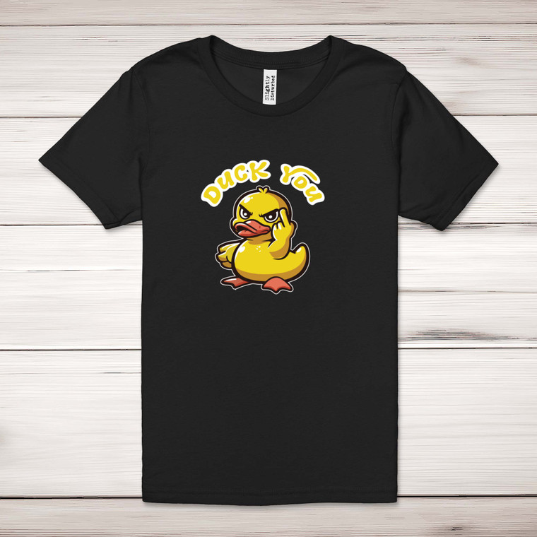 Duck You - Rude Adult T-Shirts - Slightly Disturbed - Image 1 of 12