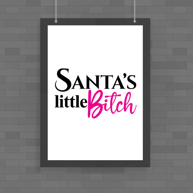 Santa's Little - Rude Posters - Slightly Disturbed - Image 1 of 2