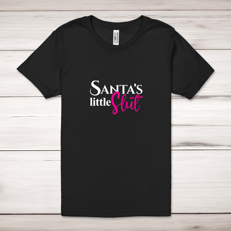 Santa's Little - Rude Adult T-Shirts - Slightly Disturbed - Image 1 of 24