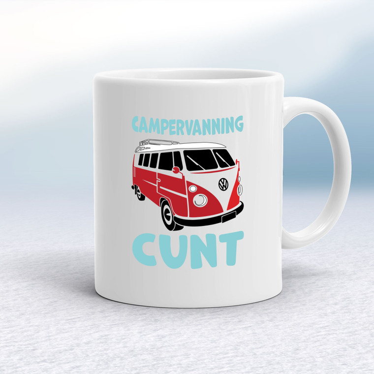 Campervanning Cunt - Rude Mugs - Slightly Disturbed - Image 1 of 16