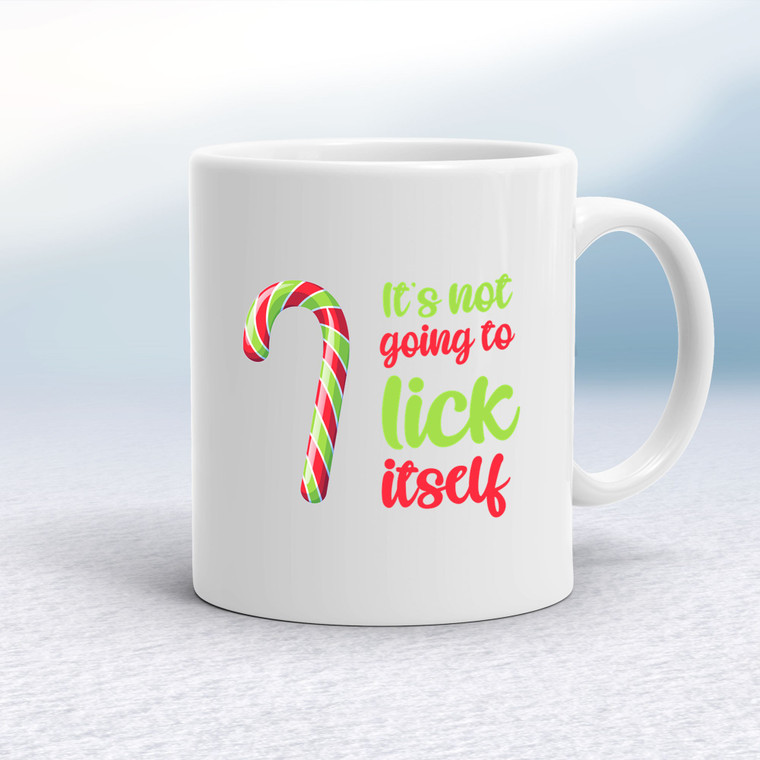 Christmas Not Going To Suck-Lick Itself - Rude Mugs - Slightly Disturbed - Image 1 of 32