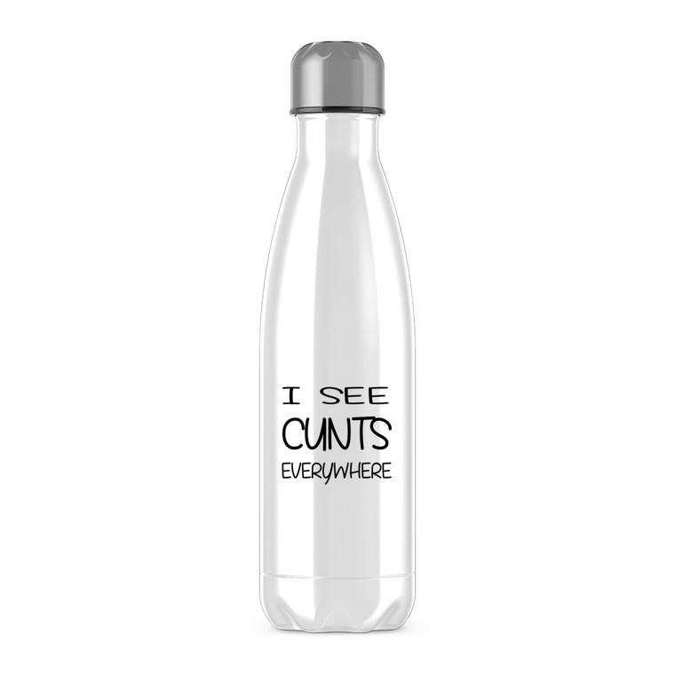 I See Cunts - Rude Water Bottles - Slightly Disturbed - Image 2 of 6