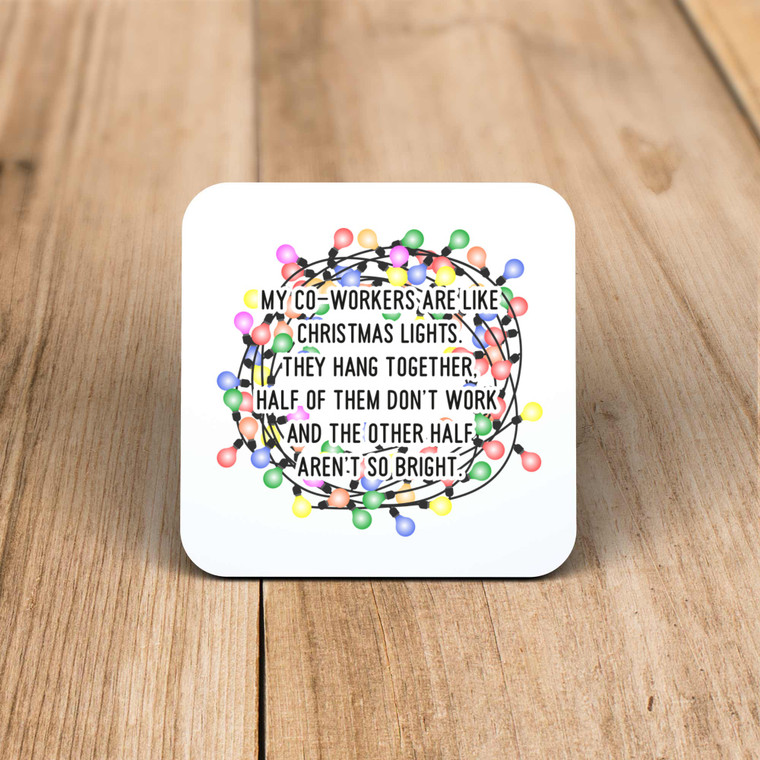 Christmas Lights - Novelty Coaster - Slightly Disturbed - Image 1 of 1
