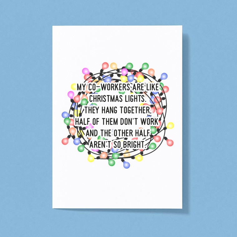 Christmas Lights - Novelty Greeting Cards - Slightly Disturbed - Image 1 of 1