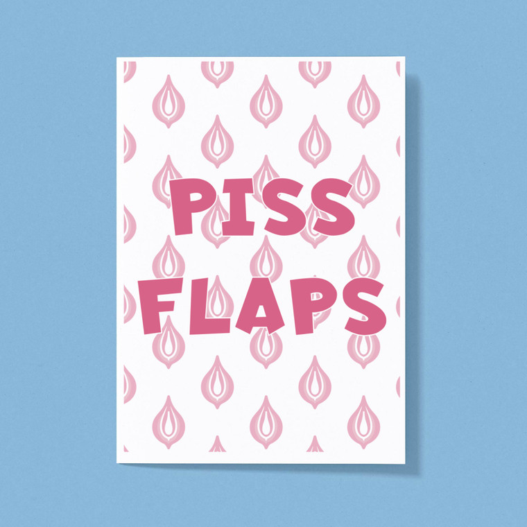 Piss Flaps - Rude Greeting Cards - Slightly Disturbed - Image 1 of 1
