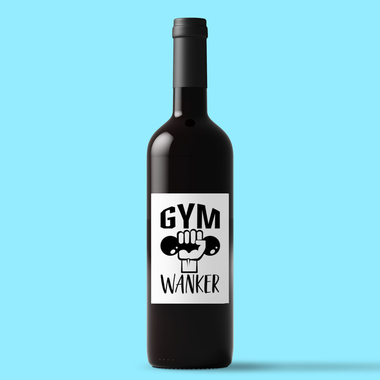 Gym Wanker - Rude Wine/Beer Labels - Slightly Disturbed - Image 1 of 1