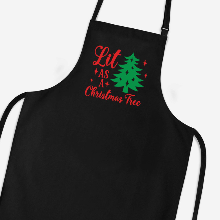 Lit As A Christmas Tree - Novelty Aprons - Slightly Disturbed - Image 1 of 4