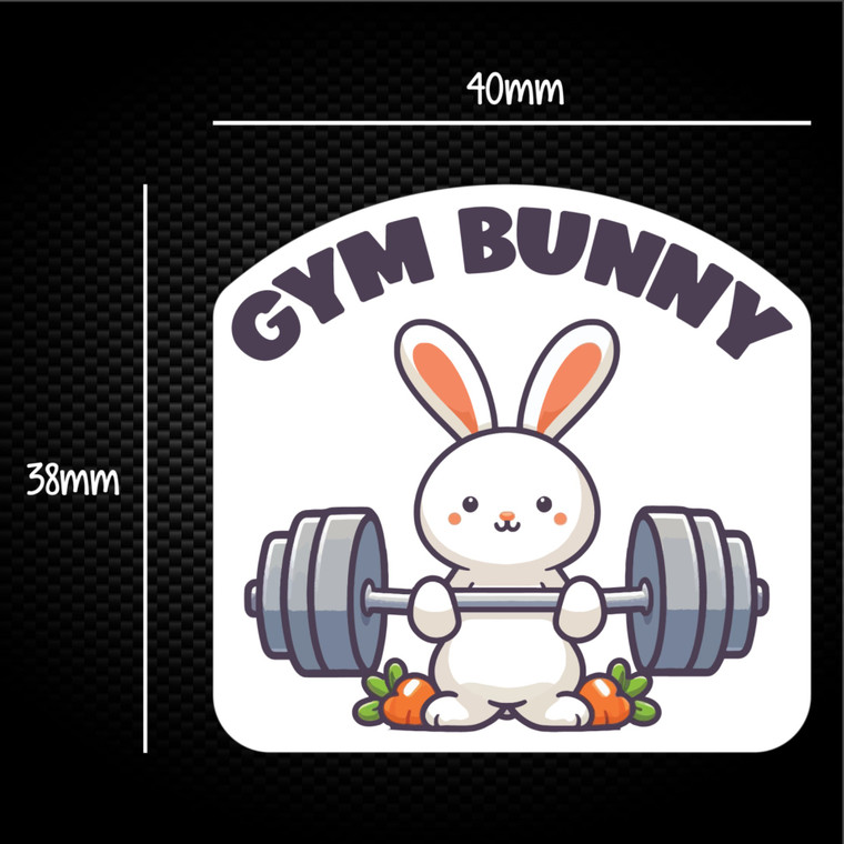 Gym Bunny - Novelty Sticker Packs - Slightly Disturbed - Image 1 of 1